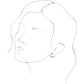 a picture of a model wearing Cultured Freshwater Pearl & Natural Multi-Gemstone Earrings 