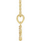 Infinity-Inspired Natural Diamond Pendant Necklace – 0.03 CTW - 14K Gold