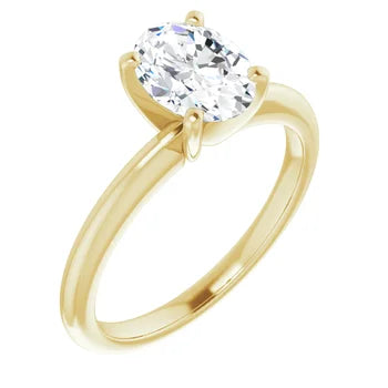 diamond engagement ring for women 1/2 CTW 14k Yellow gold