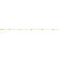 14K Yellow gold peal bracelet for women open