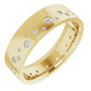 Men's Diamond Band yellow gold side pictures 