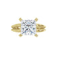 360 Video for 2 CT Split Shank Princes Cut Diamond Engagement Ring Set in Yellow Gold