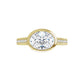 360 Video for 1 1/4 CTW East west Hidden Halo Oval Diamond Engagement Ring Set in Yellow Gold