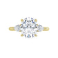 360 Video for 2 1/4 CTW Three Stones Oval and pear Diamond Engagement Ring 