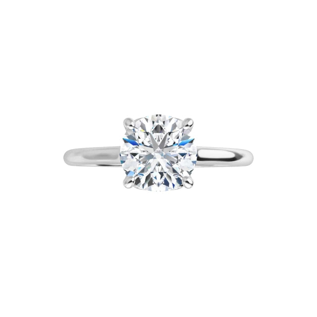 360 Video of Heart Gallery 1 Carat Round Solitaire Diamond Engagement Ring Platinum