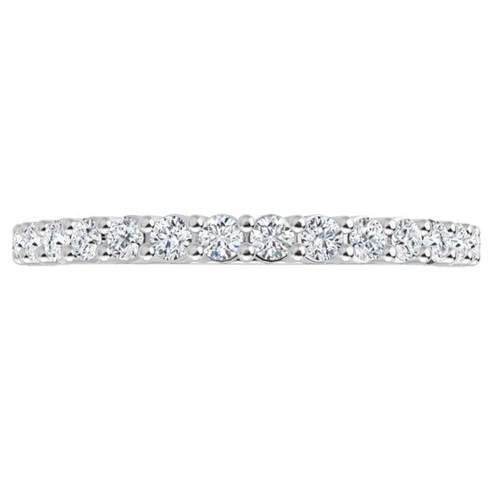 360 Video for Diamond Wedding band for women Set in white gold or platinum 