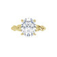 2 CT Oval Diamond Solitaire Engagement Ring set in Yellow Gold