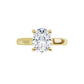 360 Video for Jordan's 1 CT Classic Oval Solitaire Natural Diamond Engagement Ring for women yellow gold