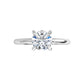 Video of 3/4 CTW Round diamond engagement ring 18k White Gold