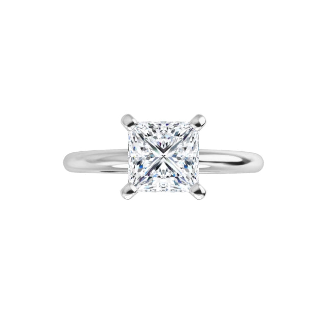 1 CTW Princess Cut Solitaire Diamond Engagement Ring video 