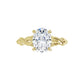 360 Video for 1 CT Twisted Shank Oval Shape Solitaire Diamond Engagement Ring  Set in Yellow Gold