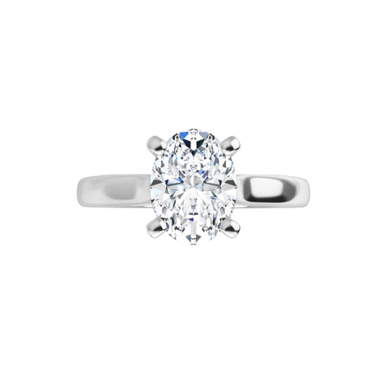 360 Video for Classic Oval Shape Diamond Engagement Ring 