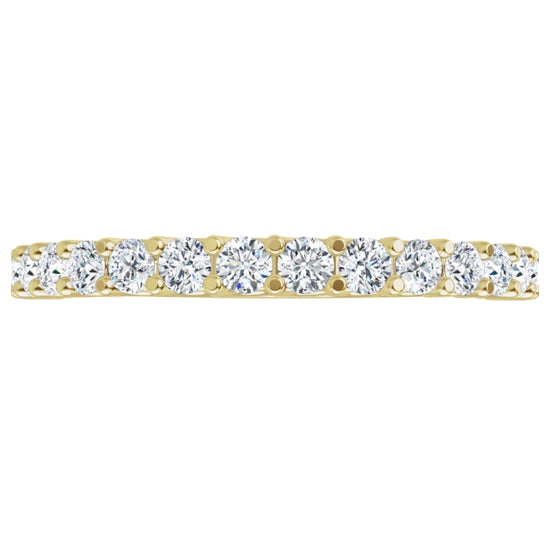 30 Video for 2MM half eternity Diamond wedding Band Set in Yellow Gold 