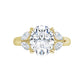 360 Video for 2 CT Oval and Marquise 5-Stone Diamond Engagement Ring for women Set in Yellow gold
