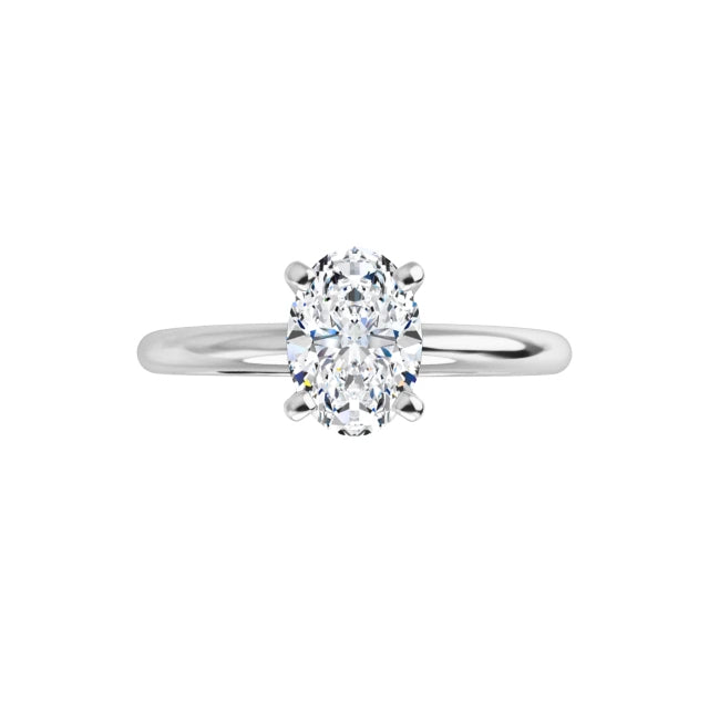 diamond engagement ring 1/2 CTW 18k White  gold