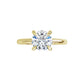 Video of 1 CTW Round diamond engagement Yellow Gold