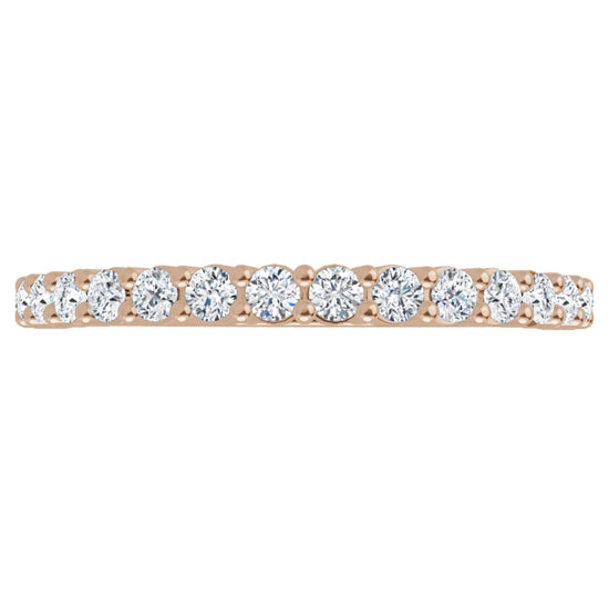 360 Video for 1.7 mm Half Eternity Stackable Diamond Ring 1/3 CTW 