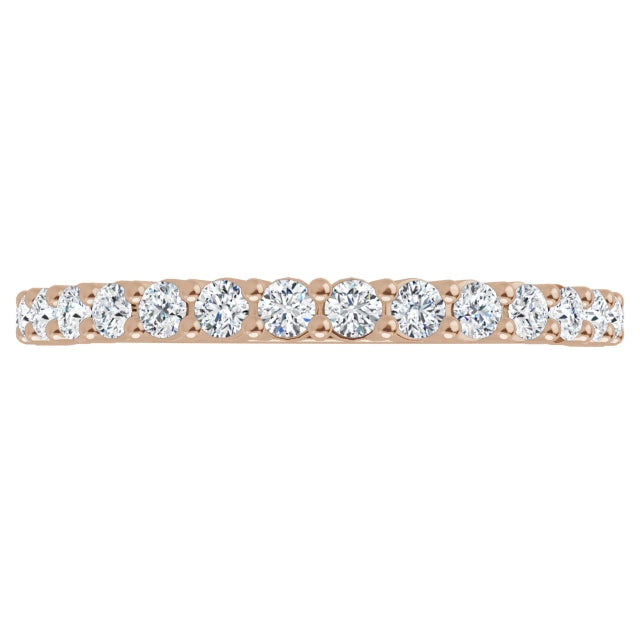 360 Video for 1.7 mm Half Eternity Stackable Diamond Ring 1/3 CTW 