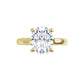 360 Video for 2 CT Oval Solitaire Diamond Engagement Ring in Yellow Gold