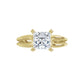 360 Video for 1 CT Princess Cut Claw Prong Solitaire Engagement Ring For Women Set in Yellow Gold