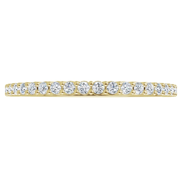 360 Video for  1.3 mm Half Eternity Stackable Diamond Ring 