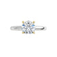 Solitaire Diamond engagement ring White Yellow 360 Video 