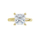 360 Video for 2 CT Princess Cut Solitaire Engagement Ring Set in Yellow Gold