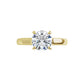 360 Video for 1 CT Classic Round Solitaire Natural Diamond Engagement Ring on Yellow Gold