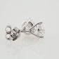 Video for 18K White Gold 3 Prong Diamond Stud Earrings