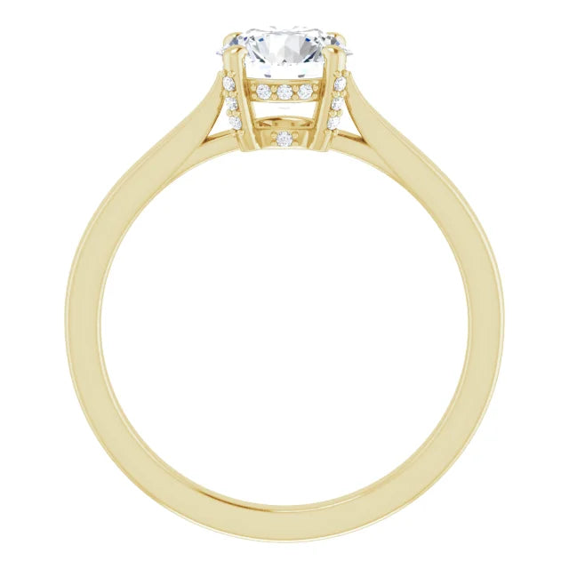  1 Carat Round Solitaire Diamond Engagement Ring