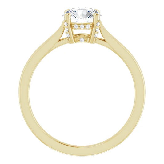  1 Carat Round Solitaire Diamond Engagement Ring