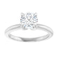 1 CT Round Diamond engagement ring 