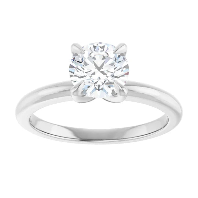 1 CT Round Diamond engagement ring 