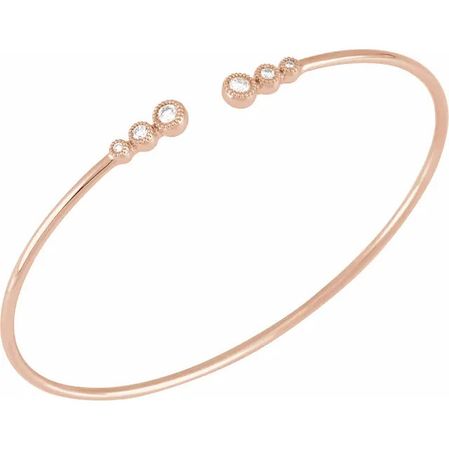 Diamond Bracelet 14k Rose gold 