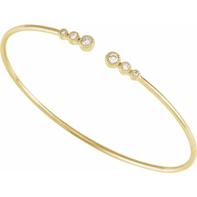 Diamond Bracelet 14k Yellow gold 