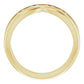 yellow gold wedding ring flipped picture 