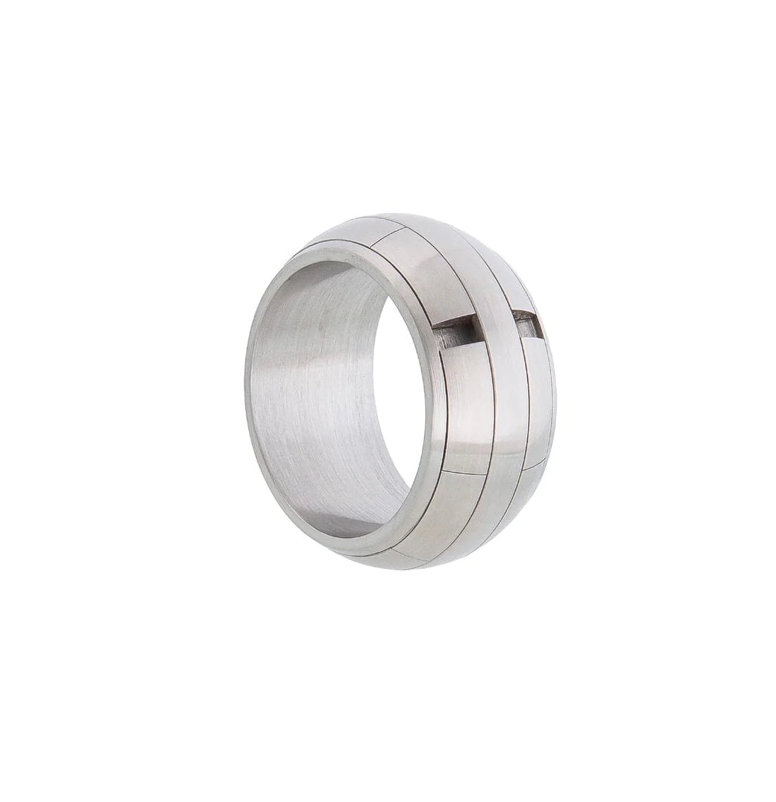 the High roller men rings Wide SS 12.6mm Stainless Steel 