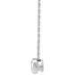 14K White Gold Natural Diamond Necklace  (1/4 - 1/2  CTW )