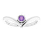 women Amethyst Ring - Platinum 