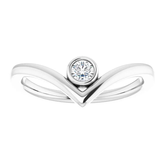Platinum Natural Diamond women engagement ring 