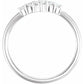 1/4 CTW white gold Diamond Ring side picture