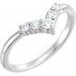 1/4 CTW platinum Diamond Ring