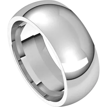 Men platinum wedding ring 8 MM No finish