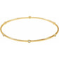 1/4 CTW Natural Diamond Bangle Bracelet on yellow gold 