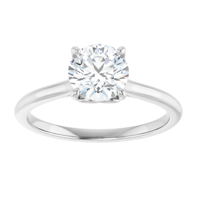 1 Carat Round Solitaire Diamond Engagement Ring