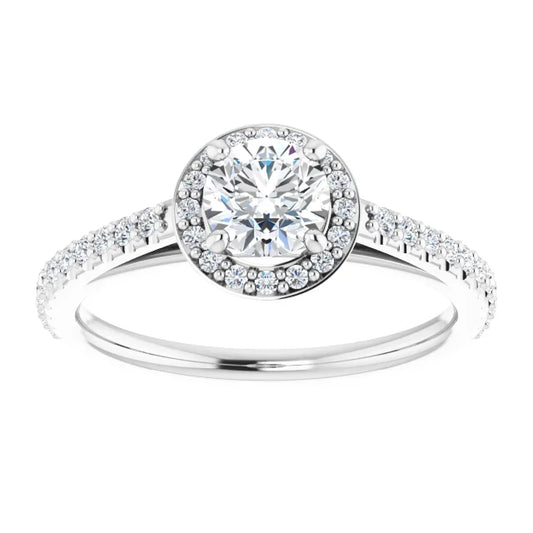 Dazzling Halo Brilliance 3/4 CTW Diamond Engagement Ring details