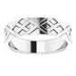 x Patern Men Platinum Ring