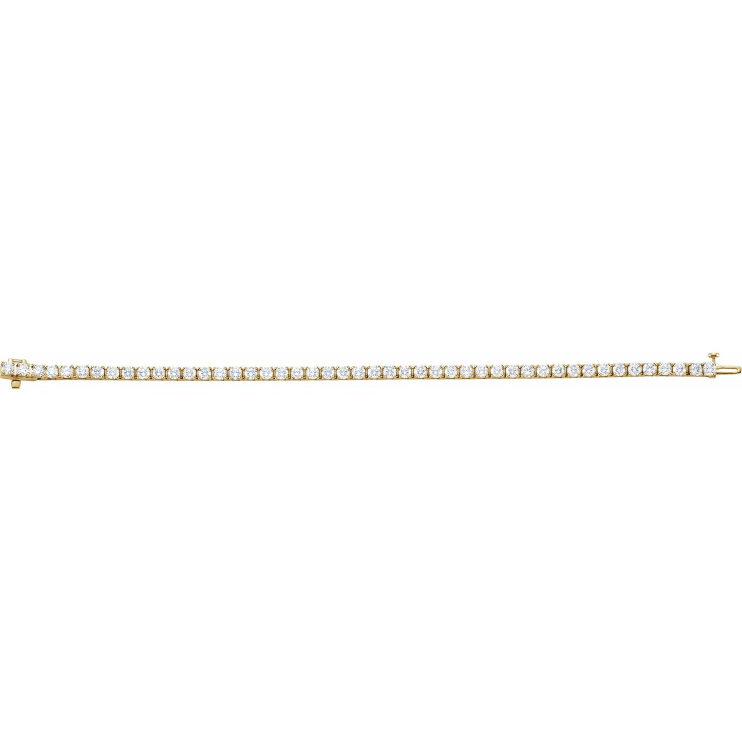 Classic 18K Gold 7 CTW Natural Diamond Tennis Bracelet