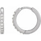 Platinum Diamond hoops