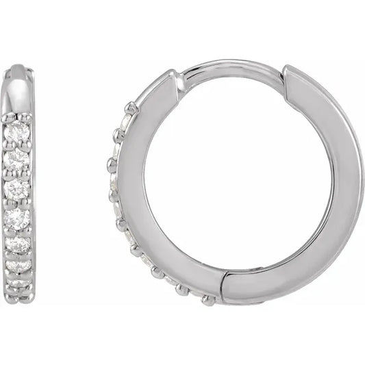 Platinum Diamond hoops